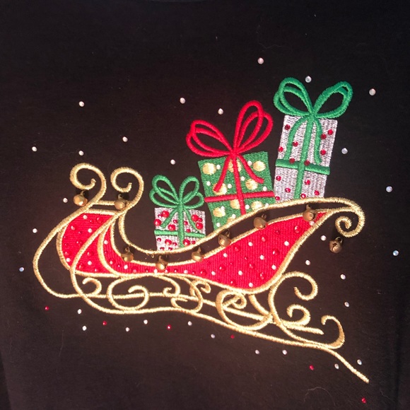 Quaker factory Christmas blouse - Picture 2 of 3